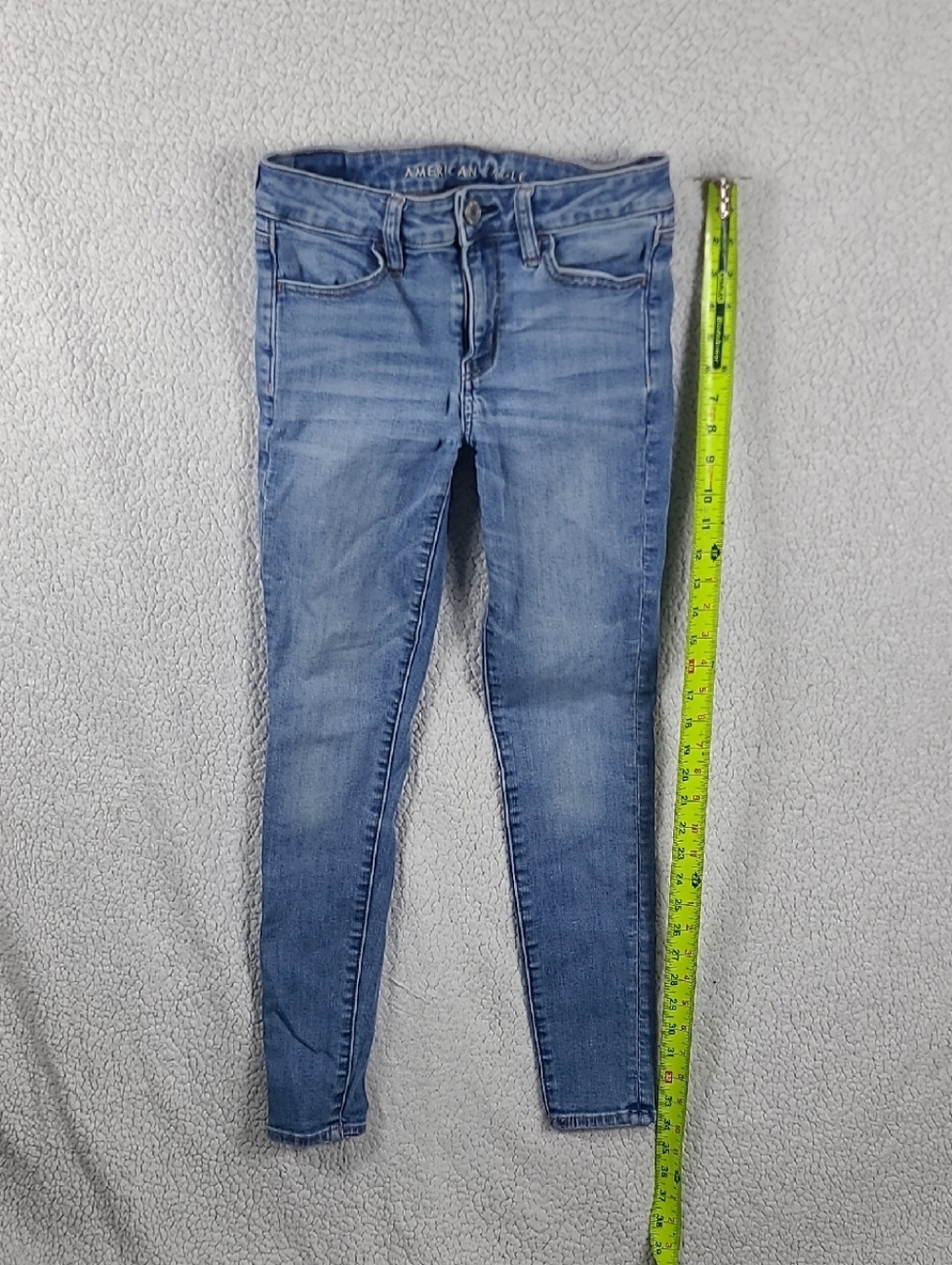 American Eagle Light Wash Skinny Jeans Size 2 Next Level Stretch Low Rise